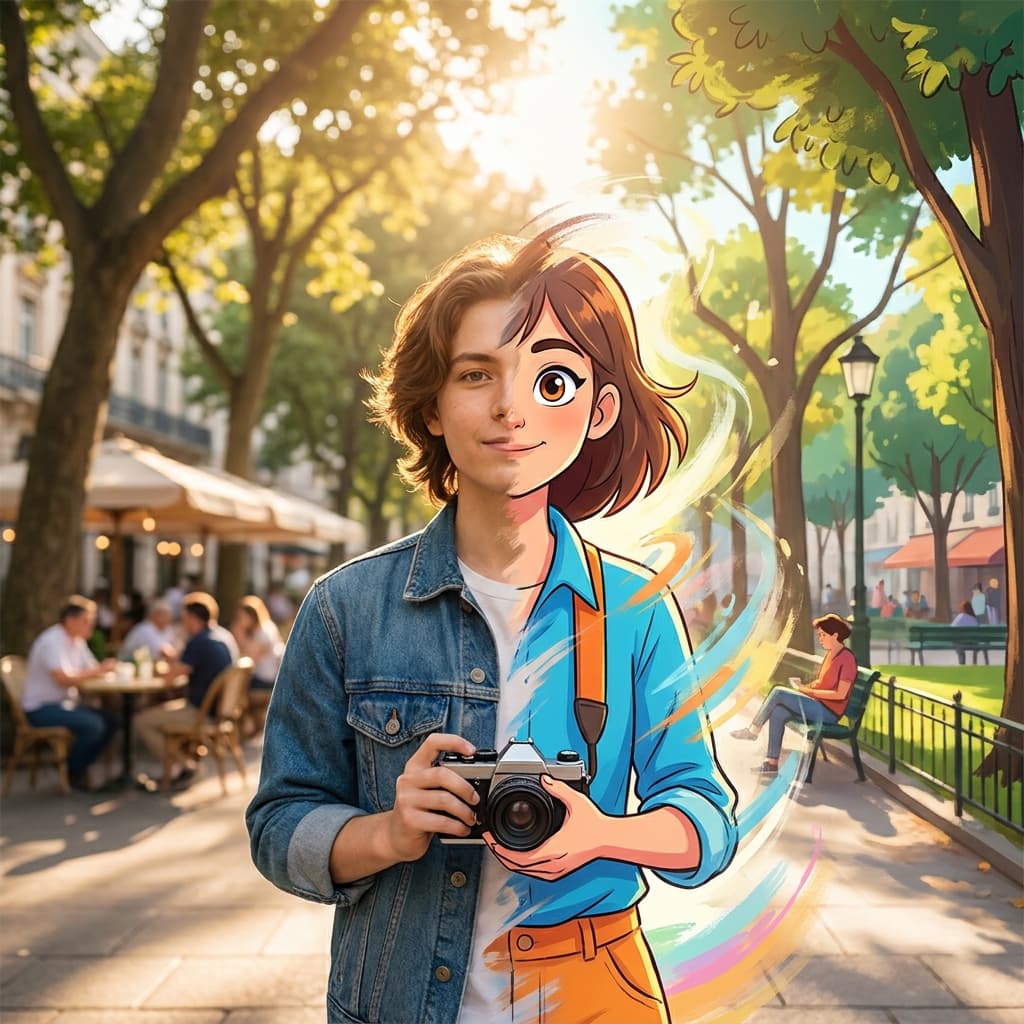 Cartoon generator sketchbook style artwork example