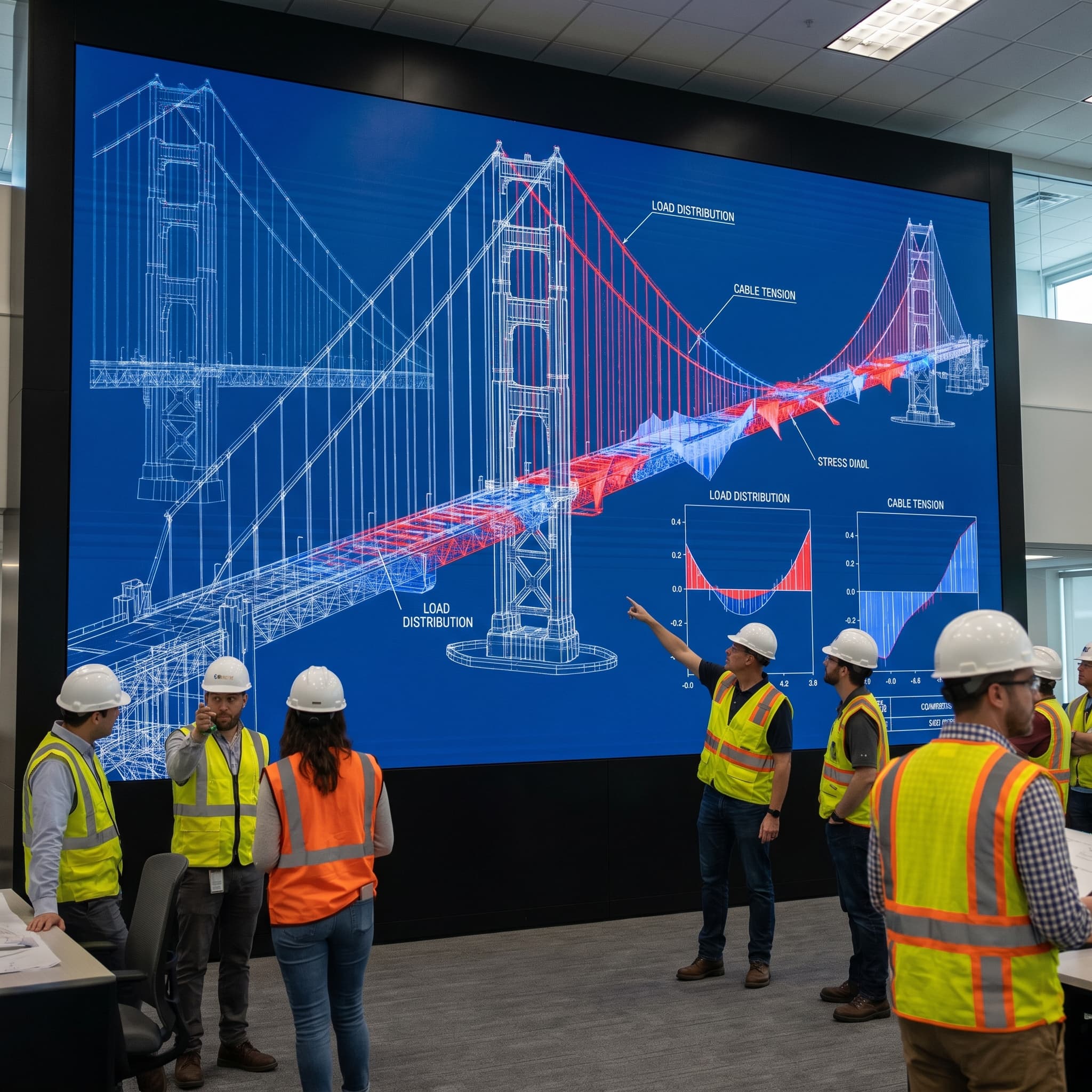 Interpretative rendering of how a specific group (engineers) visualizes a landmark.
